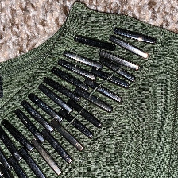 Olive green work top - Picture 6 of 6